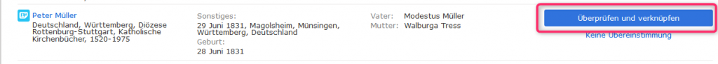 Überprüfen und Verknüpfen