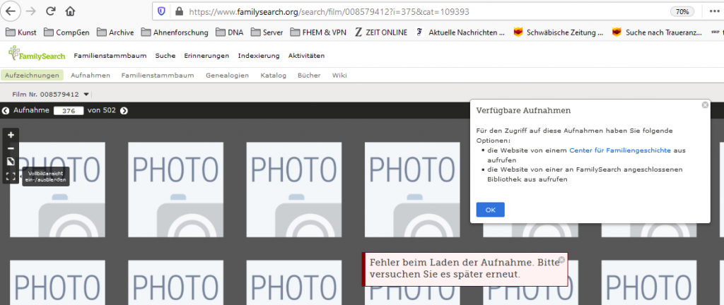 Bildbrowser Familysearch